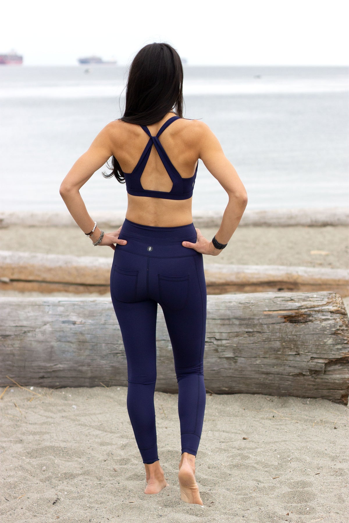 Running Bare No Bounce Thermal Sports Bra- Teal. Workout Tops